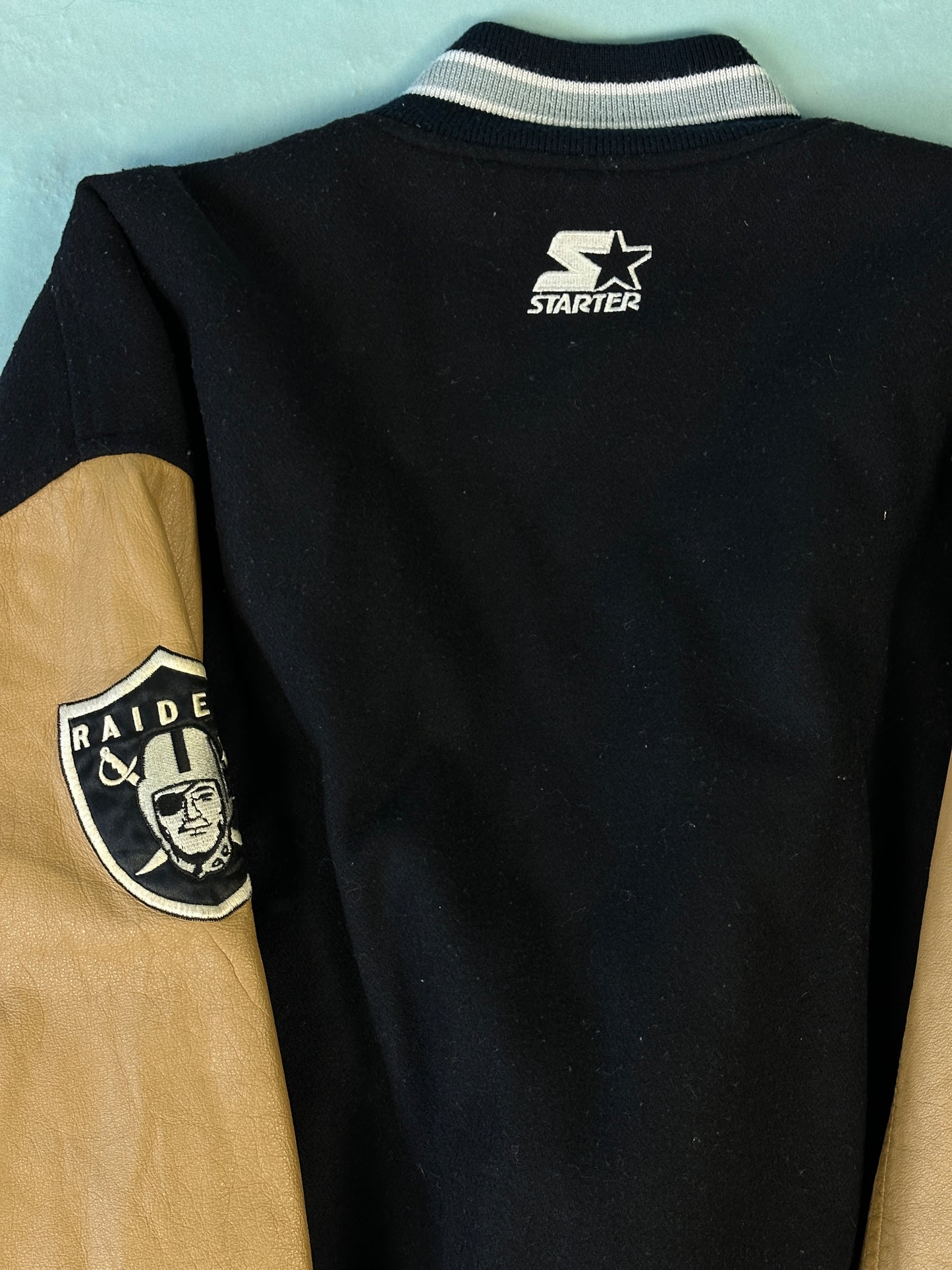 Raiders Starter Vintage Bomber Jacket - XL