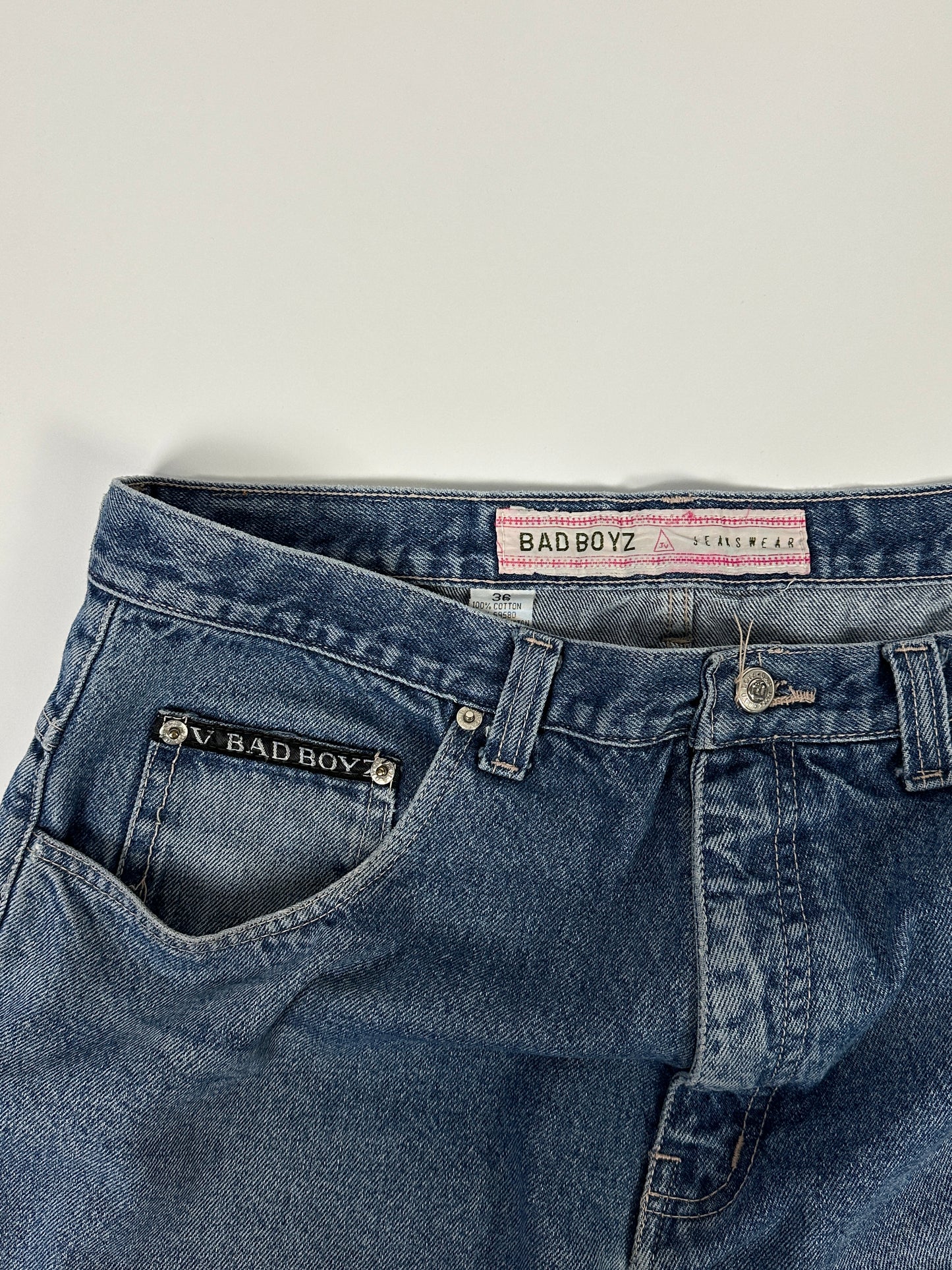 Bad Boyz Vintage Denim Shorts - 36