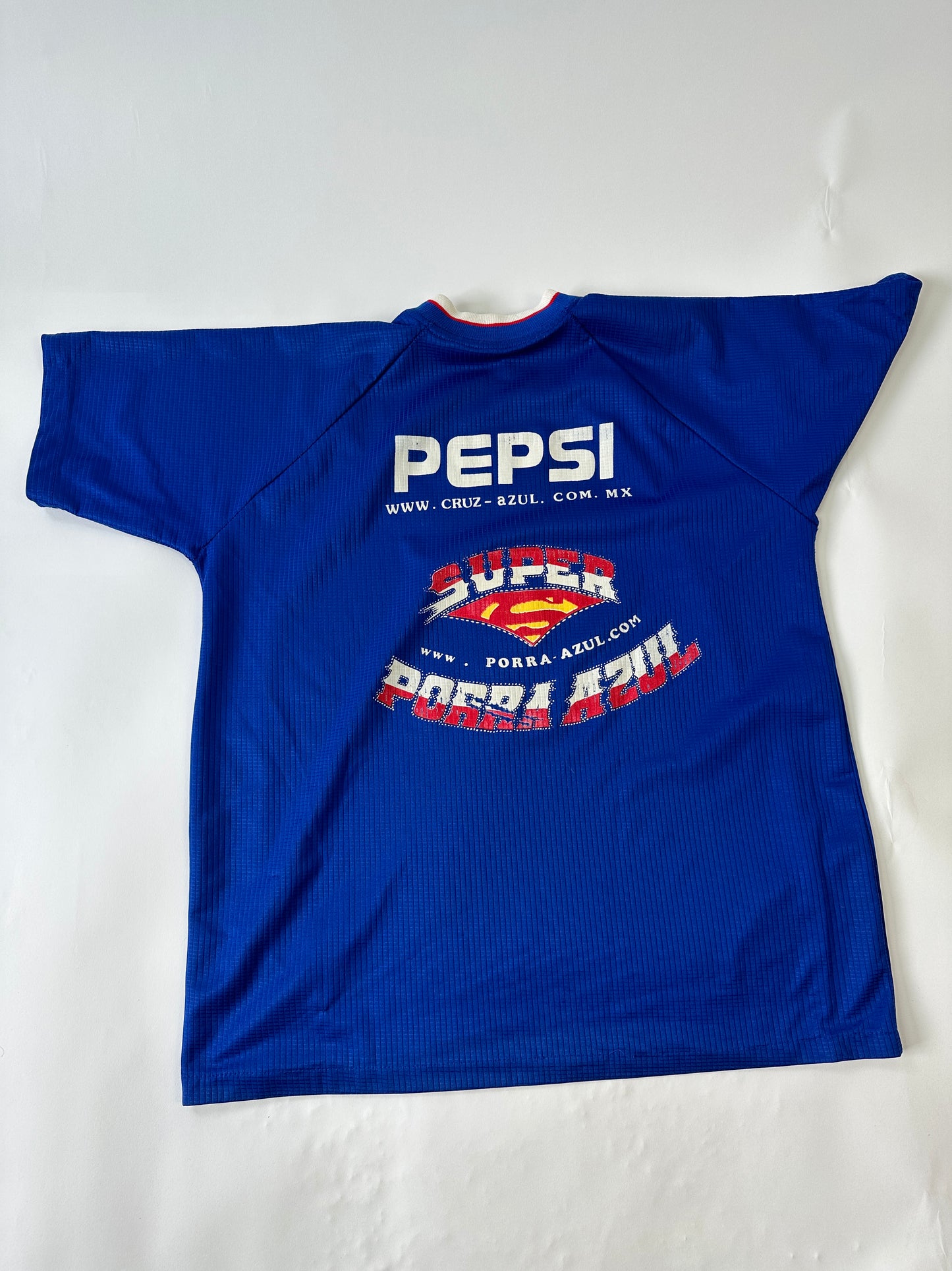 2002 Cruz Azul Vintage Porra Azul Jersey - L