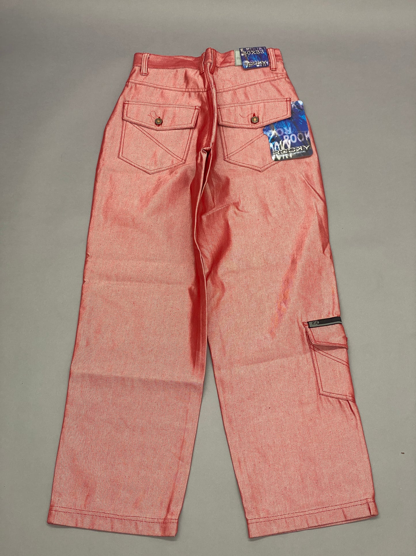 Rocky Vintage Baggy Flash Red Jeans - 30 x 33 (Deadstock)