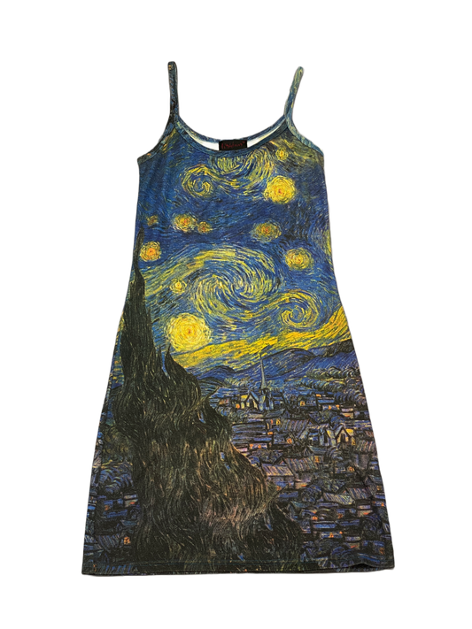 Vestido Van Gogh Noche Estrellada Y2K