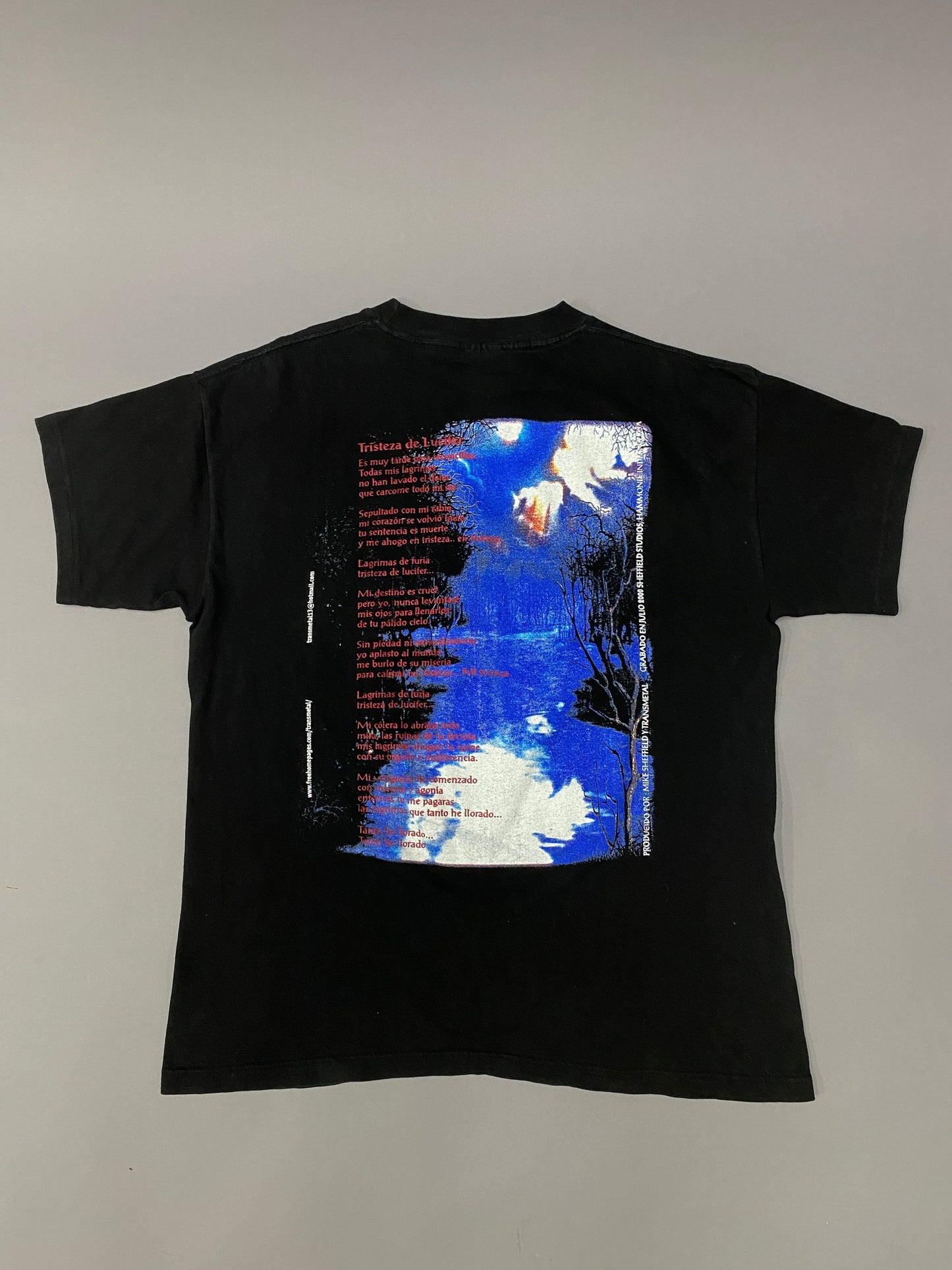 Transmetal 2001 "Sadness of Lucifer" T-shirt