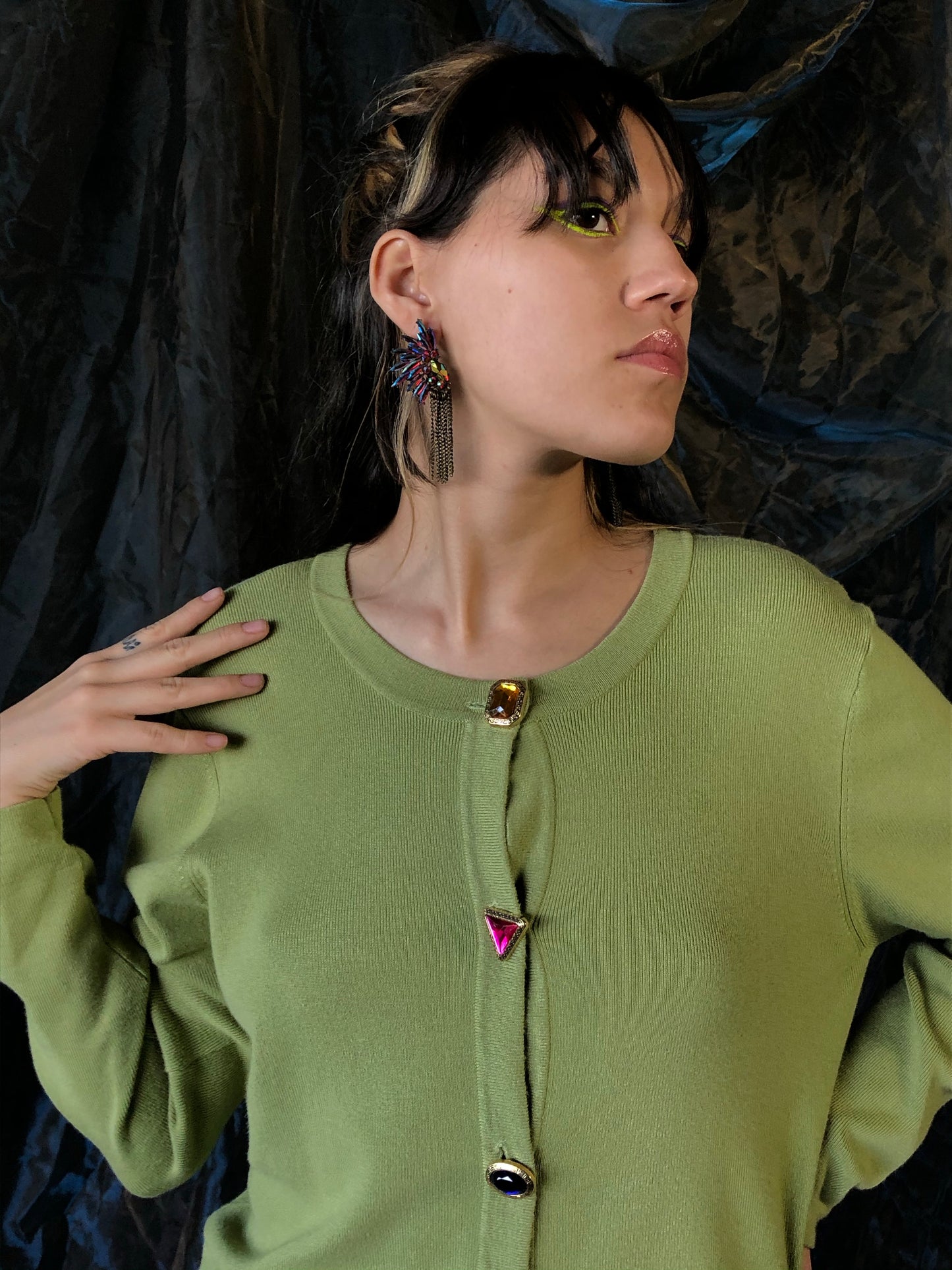 Colored Buttons Sweater