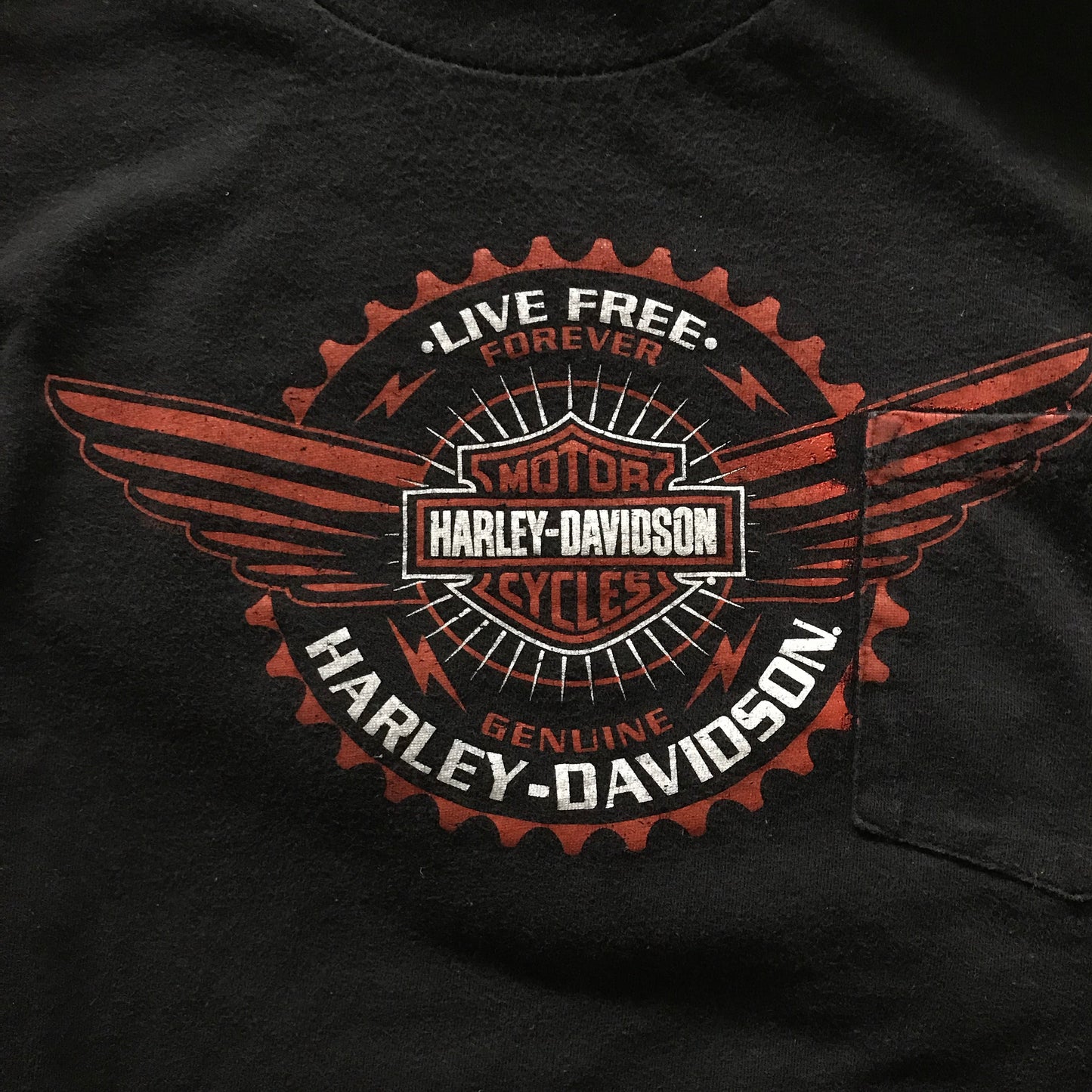 Playera con Bolsa Harley Davidson