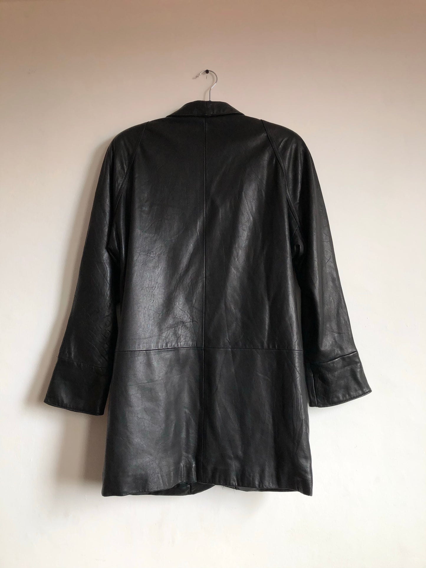 Vintage Leather Trench Coat