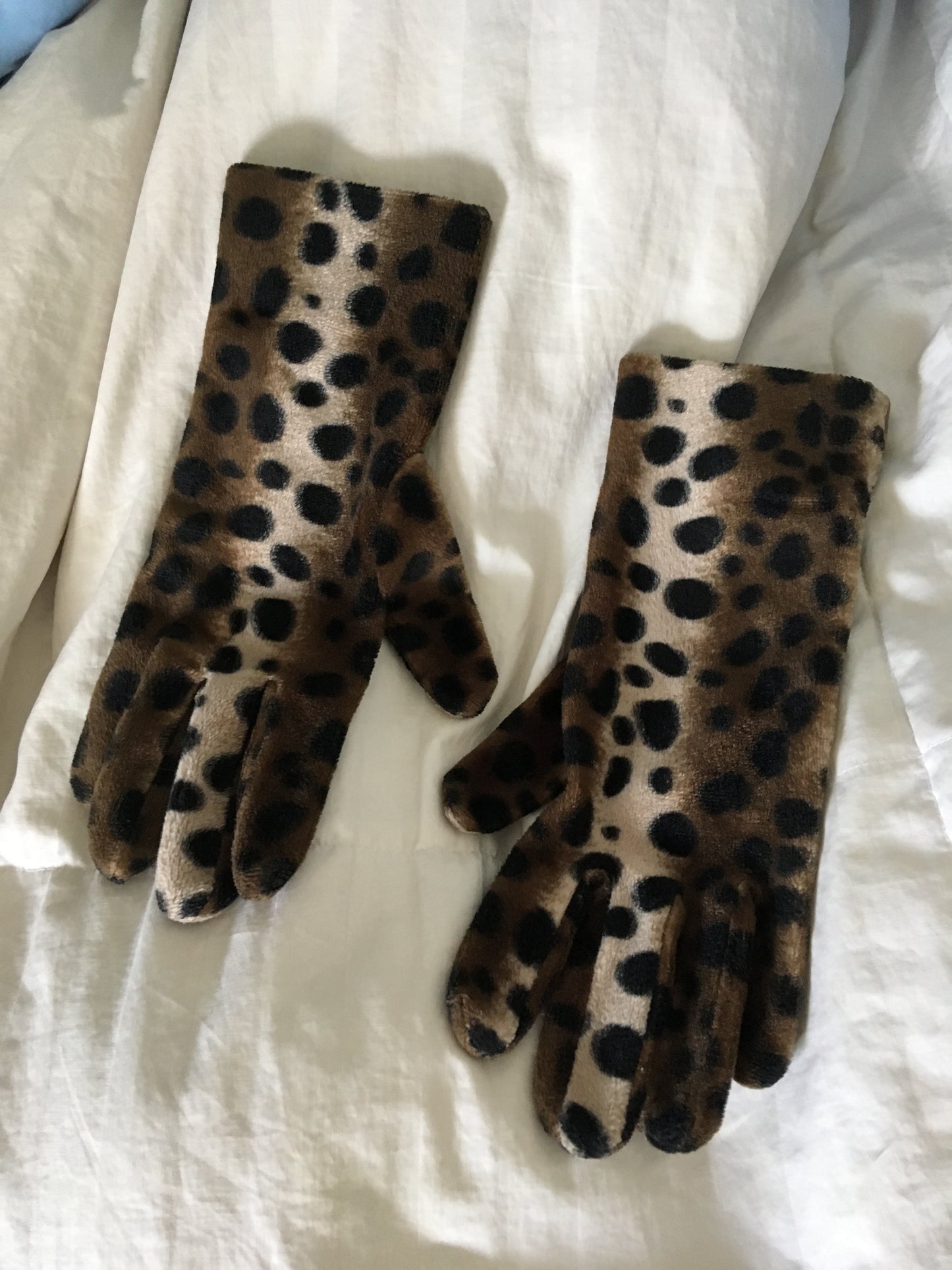 Red and Leopard Jacket with Gloves