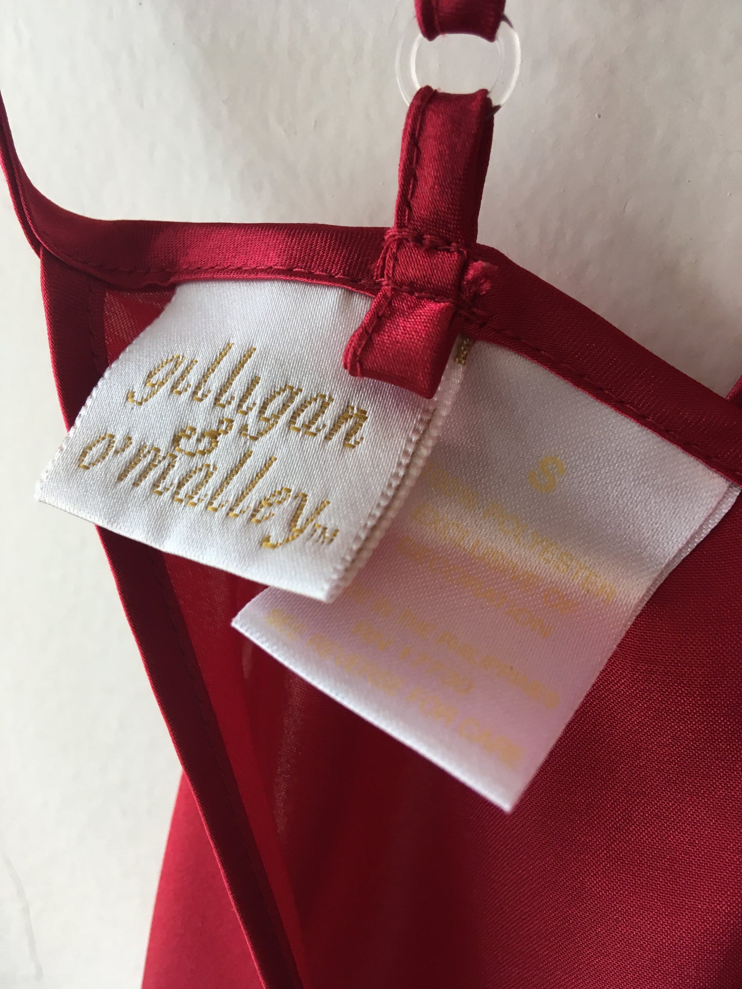 Long Red Satin Dress