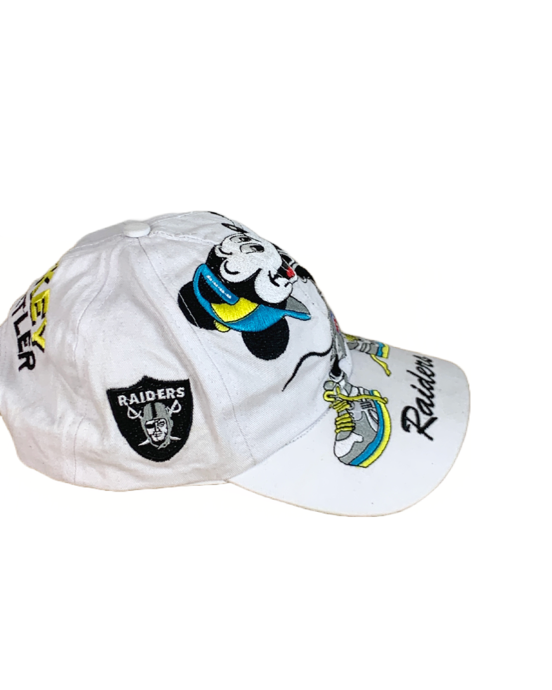 Mickey All Over Embrodery Raiders Vintage Hat