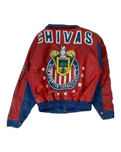 Chivas All Over Vintage Leather Jacket - M