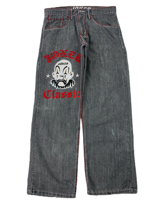 Joker Classic Embroidery Vintage Jeans - 32