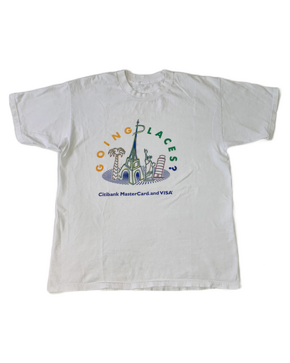 Playera Citibank Mastercard Visa Vintage - M