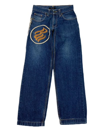 Rocawear Y2K All Over Embroidery Vintage Jeans - 30