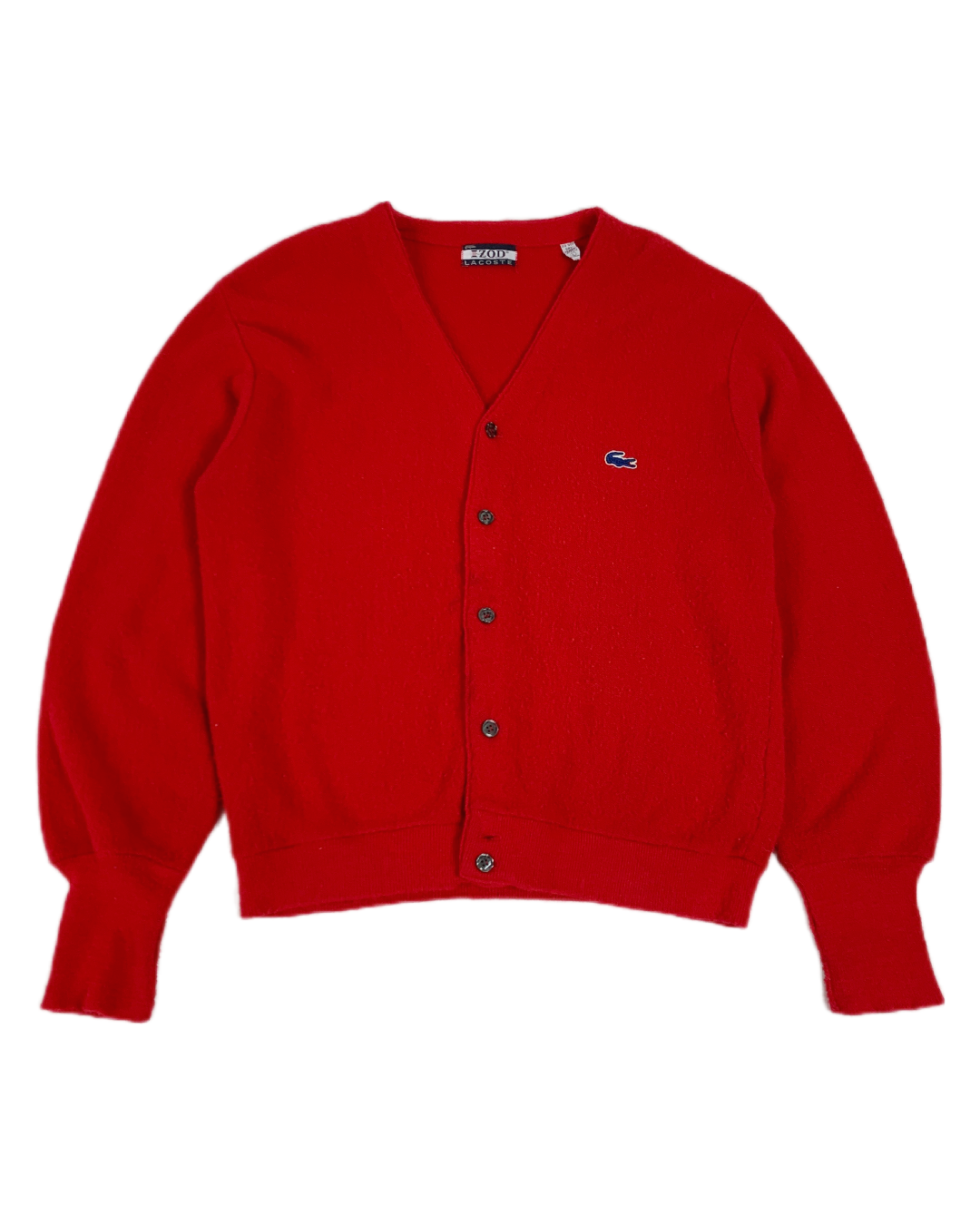 Izod Lacoste Red Vintage Cardigan - L