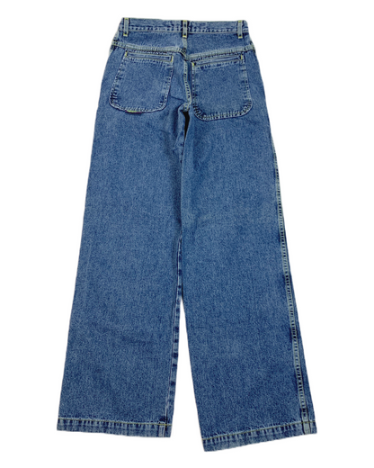 JNCO 20'' Rewind Vintage Baggy Girl Embroidery Wide Jeans - 9