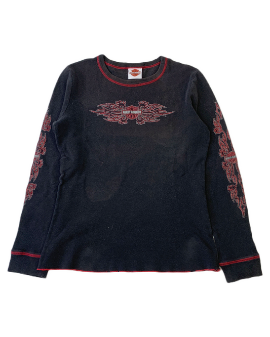 Playera Thermal Harley Davidson Vintage - M