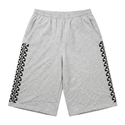 Stepped Baggy Shorts - Grey