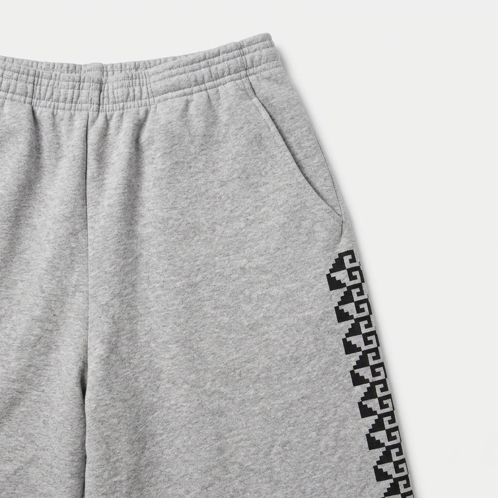Stepped Baggy Shorts - Grey