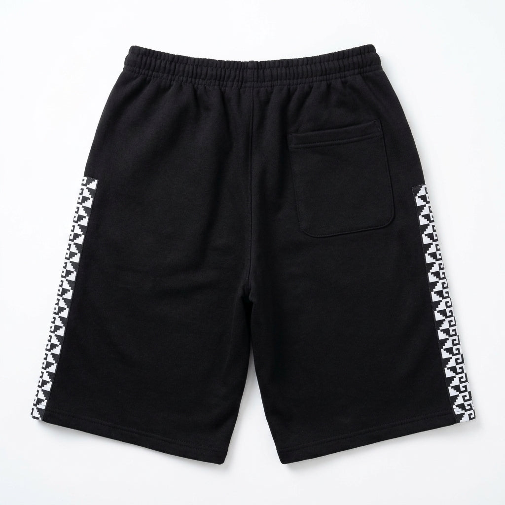 Stepped Baggy Shorts - Black