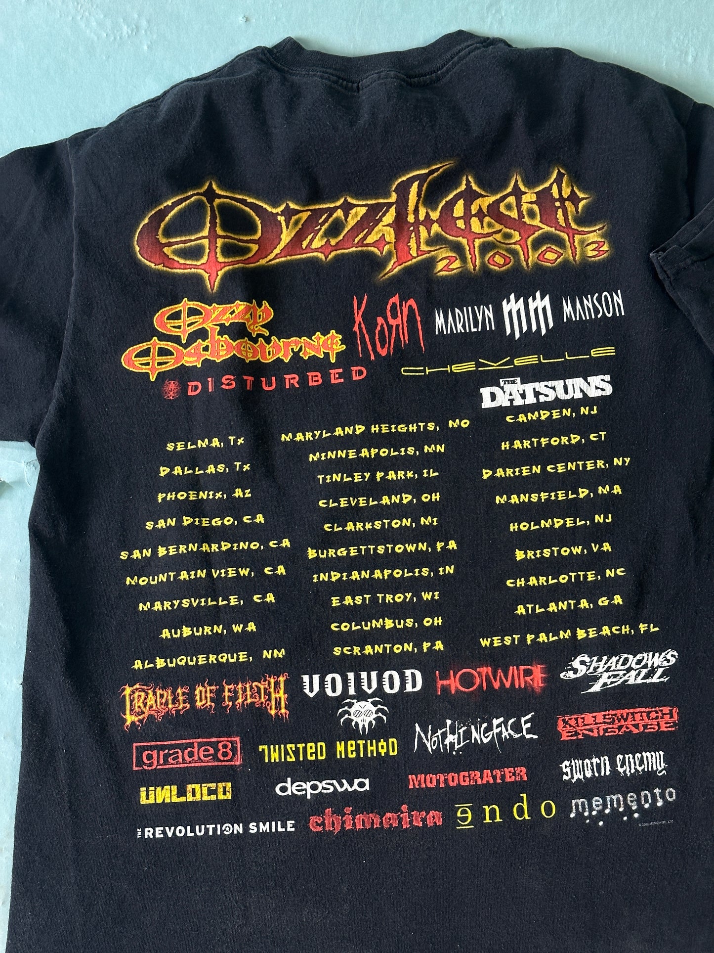 Playera Ozzfest 2003 Vintage - M