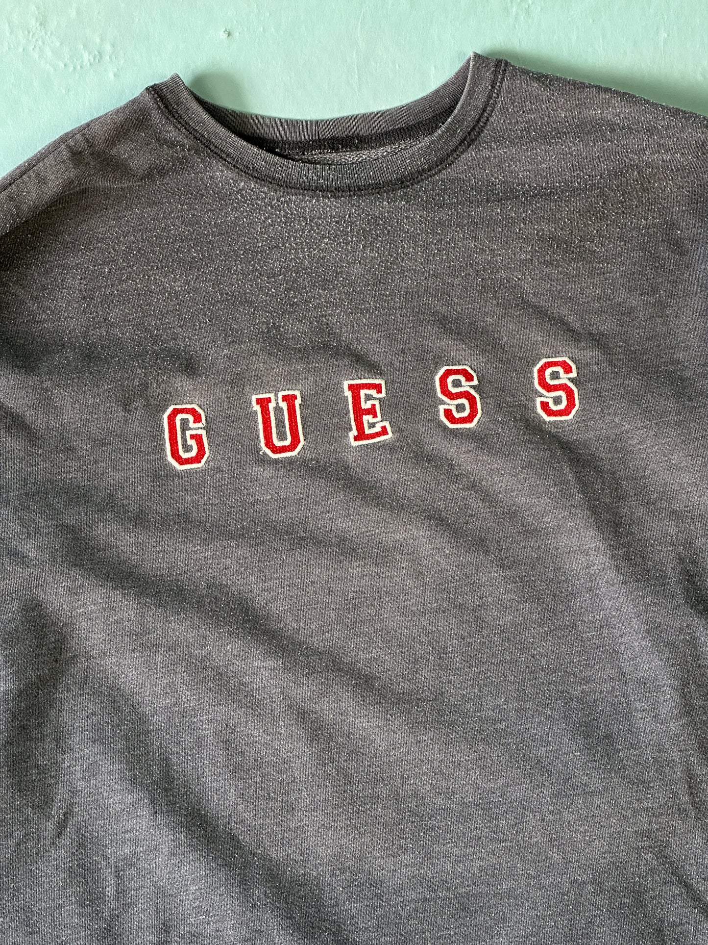 Guess Logo Vintage Crewneck - M