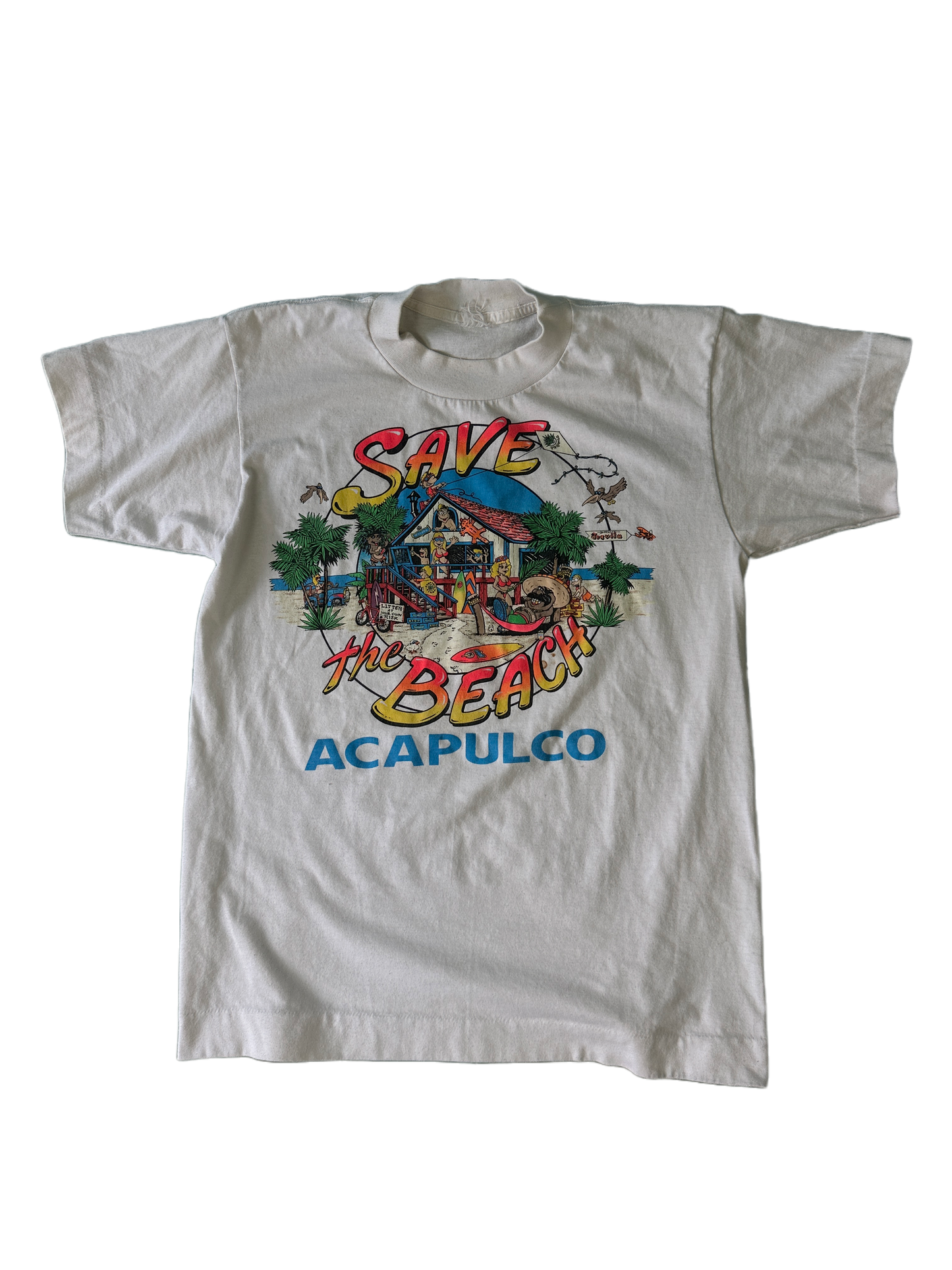 Playera Save the Beach Acapulco Vintage - M