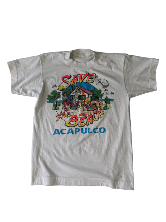 Save the Beach Acapulco Vintage  T-Shirt - M