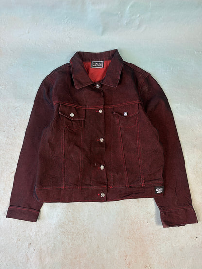 Versace Red Denim Vintage Jacket - M