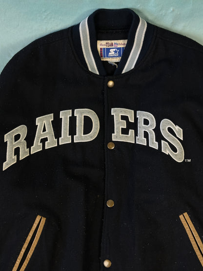 Raiders Starter Vintage Bomber Jacket - XL