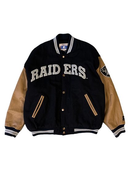 Raiders Starter Vintage Bomber Jacket - XL