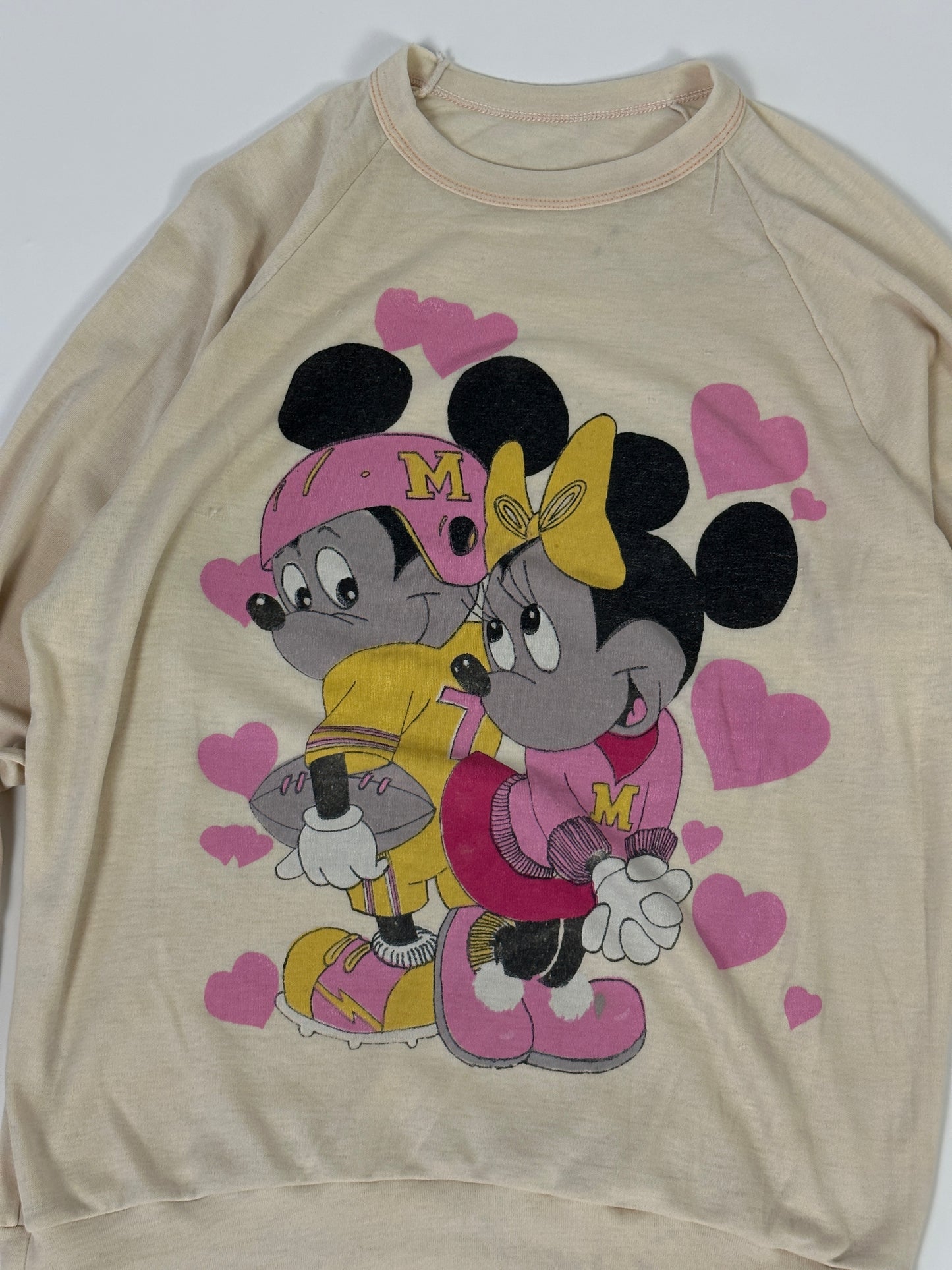 Mickey Minnie 80's Vintage  Crewneck - L