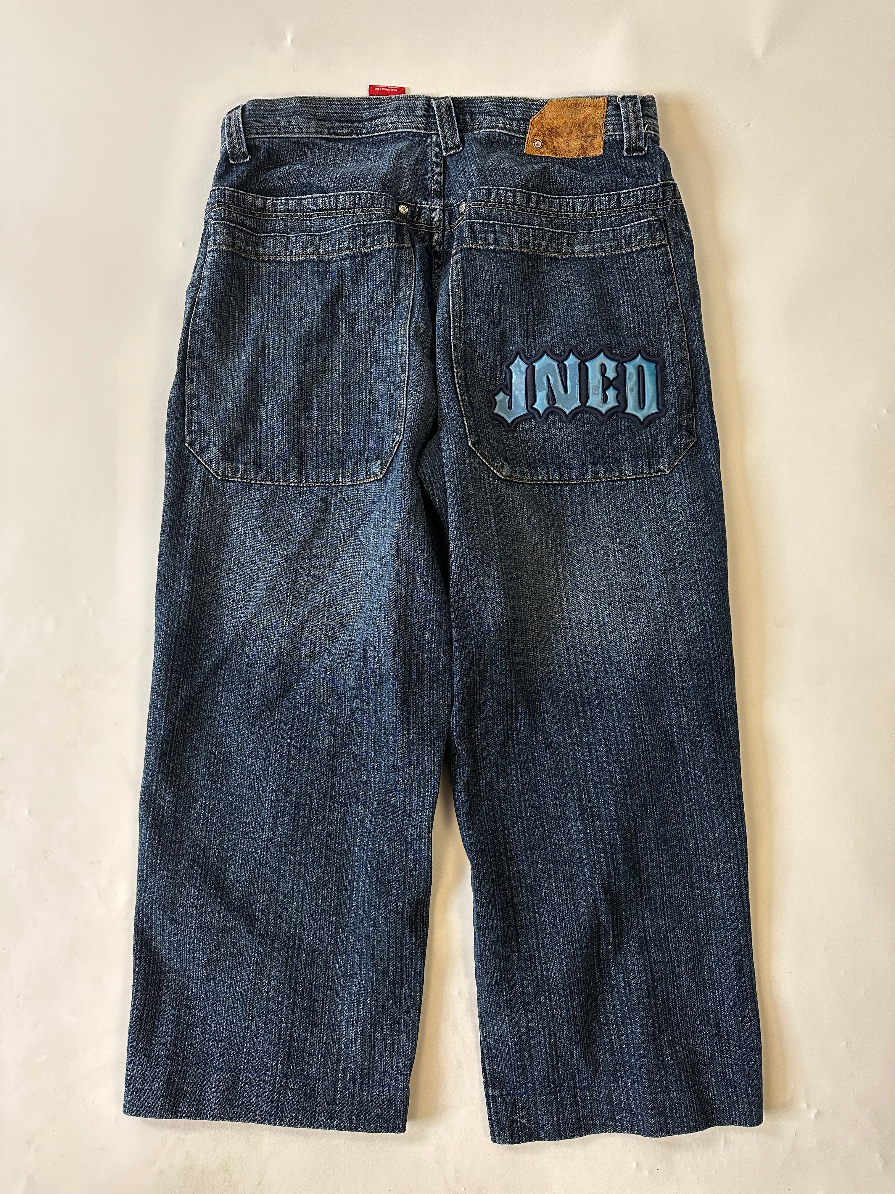 JNCO Spellout Logo Vintage Baggy Jeans (Cropped) - 36 x 26 – Ropa