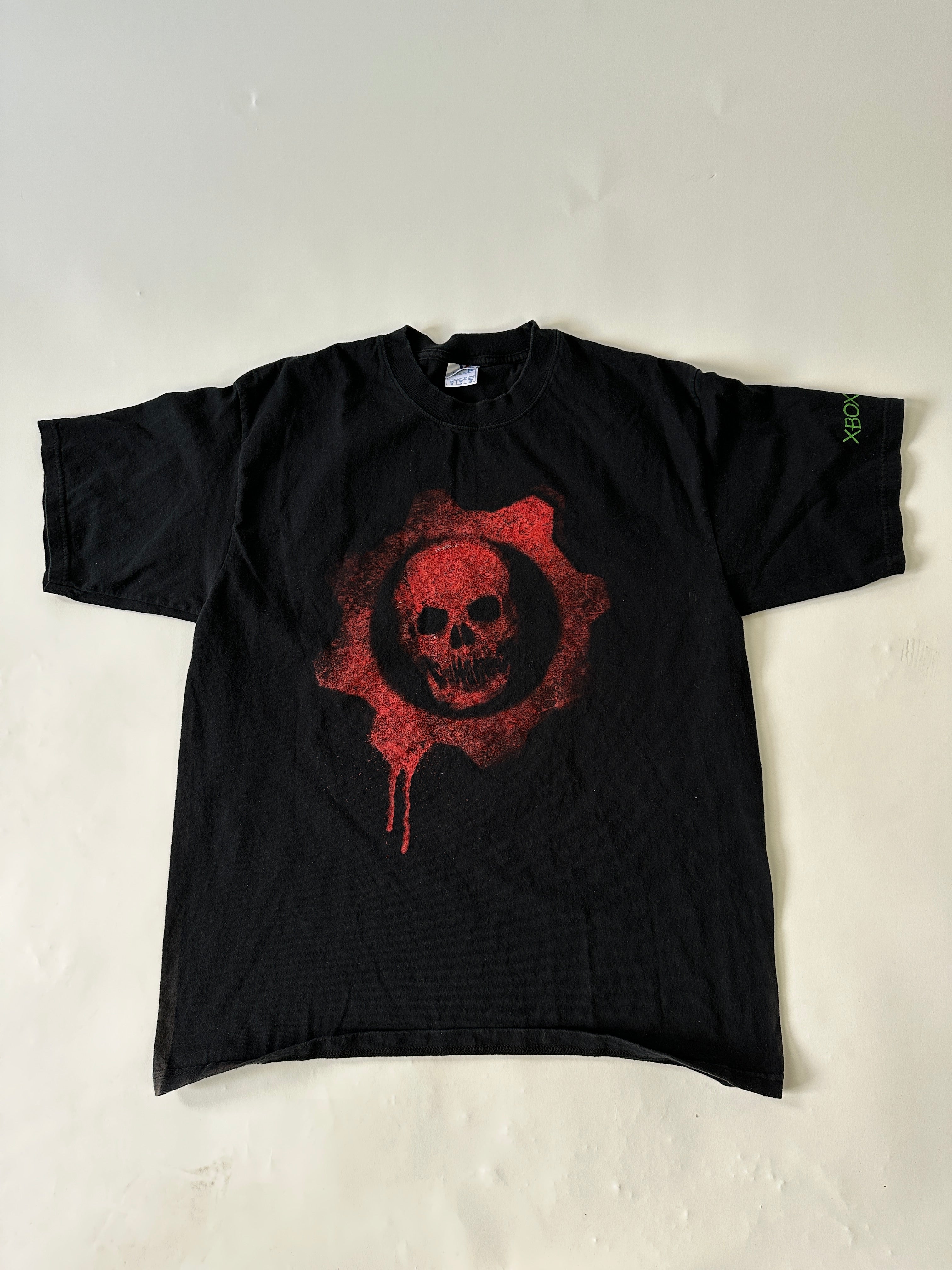 Gears Of War 2 Xbox 360 Video Game Promo Graphic Black T-Shirt Men’s Size 2024 Small