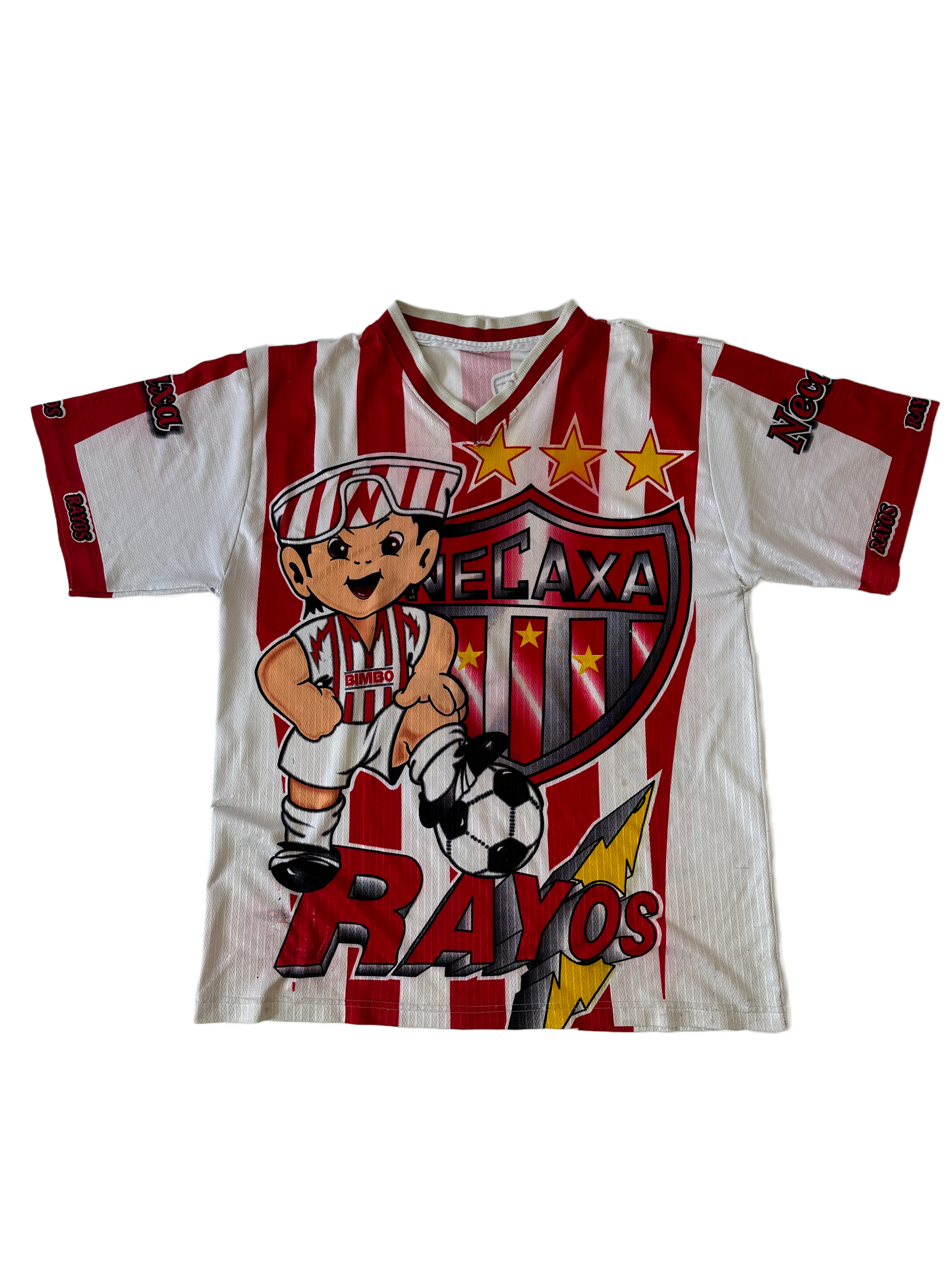 Jersey Necaxa Rayos Cartoon Vintage - L