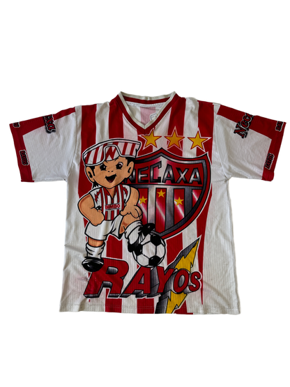 Jersey Necaxa Rayos Cartoon Vintage - L