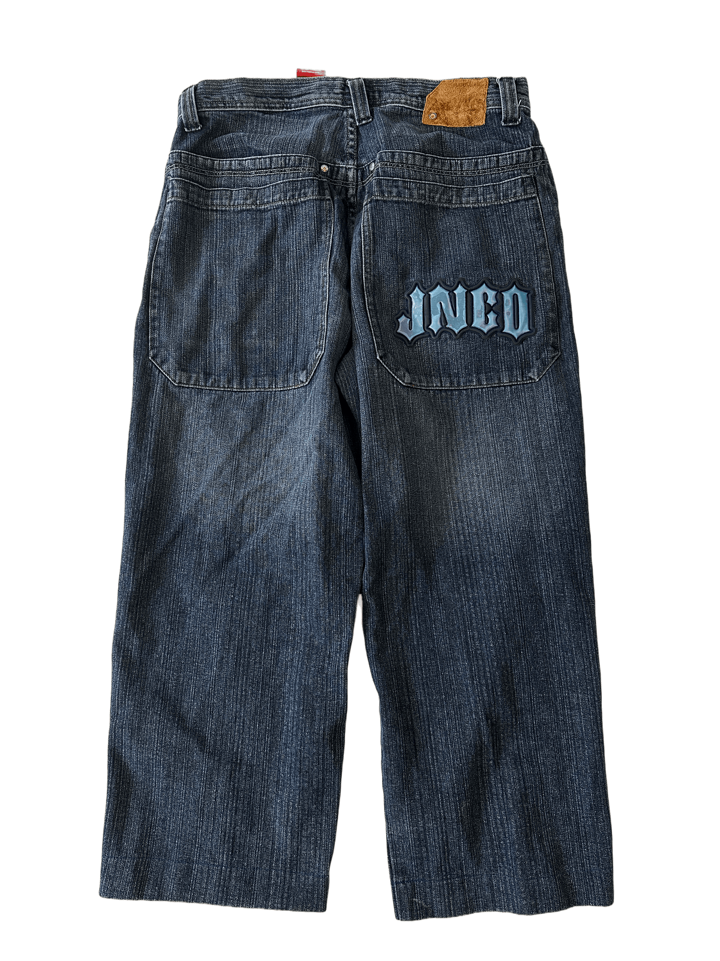 JNCO Spellout Logo Vintage Baggy Jeans (Cropped) - 36 x 26