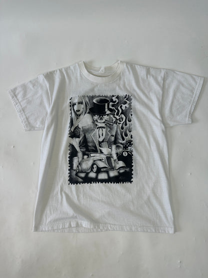 Skull Gang Art Cholo Vintage T-Shirt - M