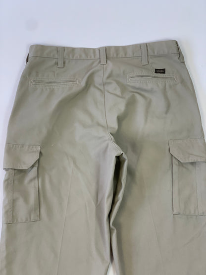 Vintage Cargo Beige Pants - 32