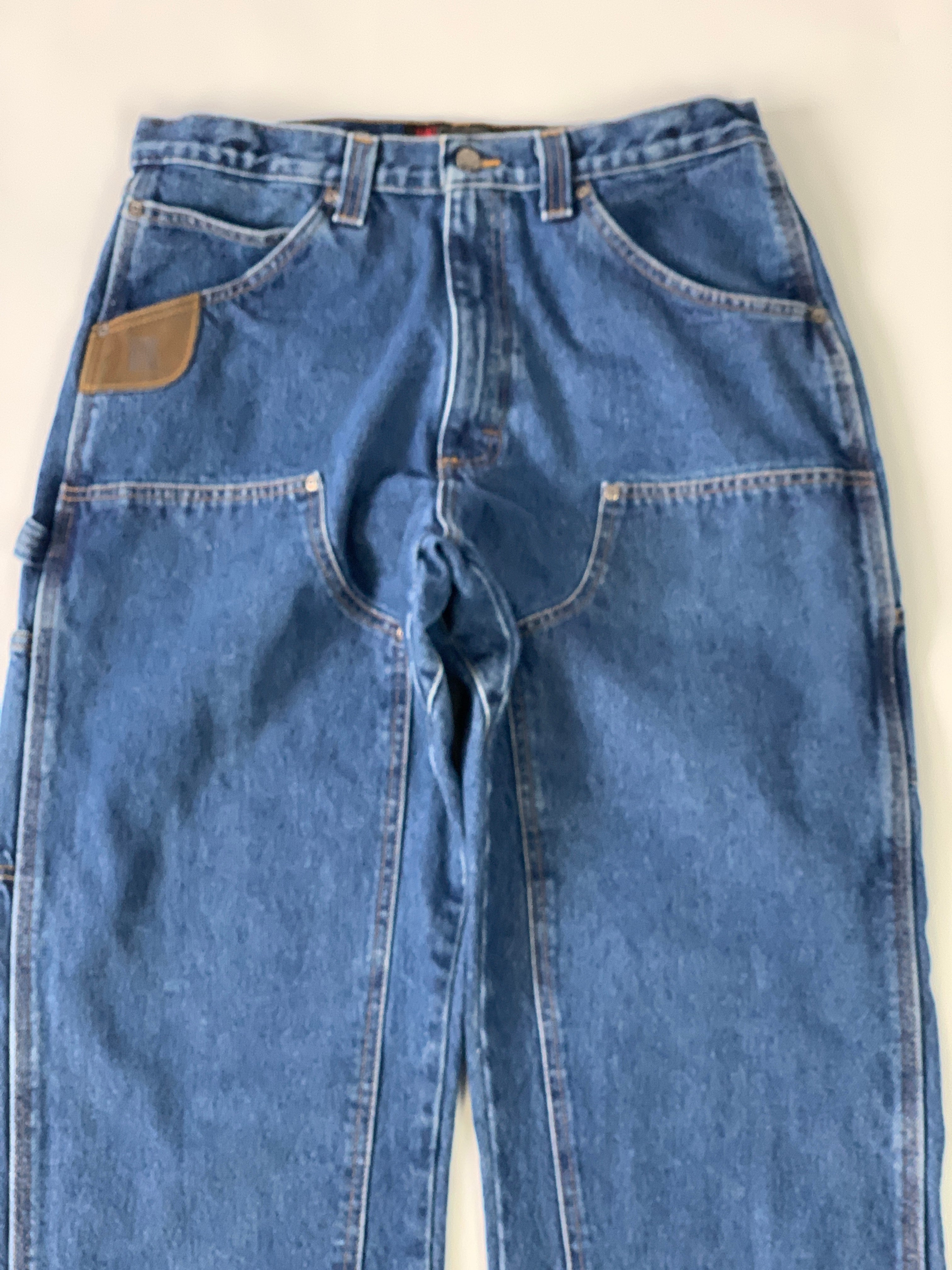 Wrangler double hot sale knee jeans