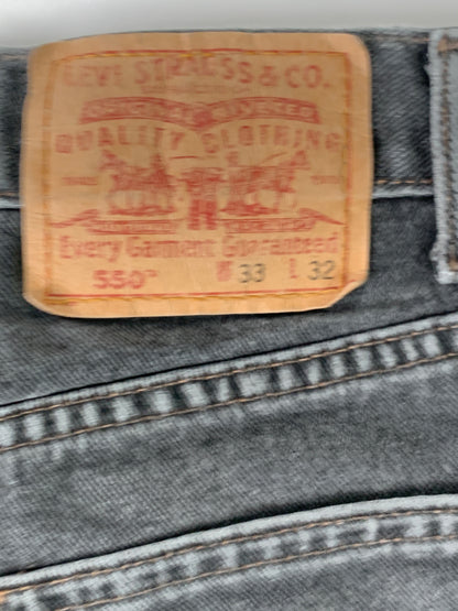 Levis Black 550 Vintage Jeans - 33 x 32