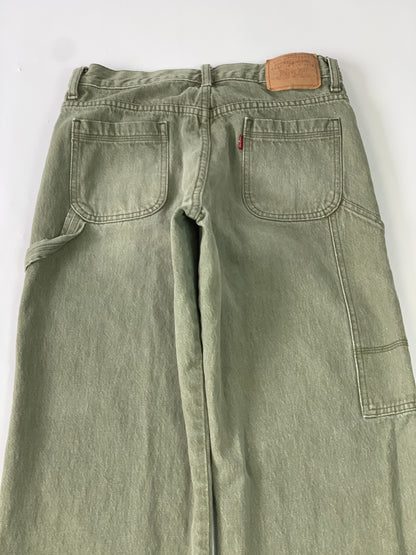 Levis Olive Carpenter Vintage Jeans - 28