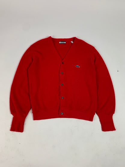 Izod Lacoste Red Vintage Cardigan - L