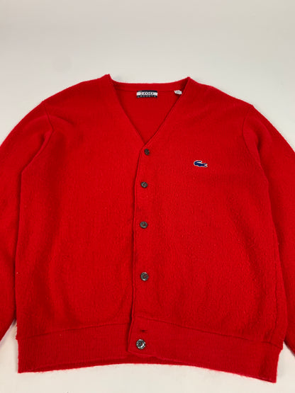 Izod Lacoste Red Vintage Cardigan - L