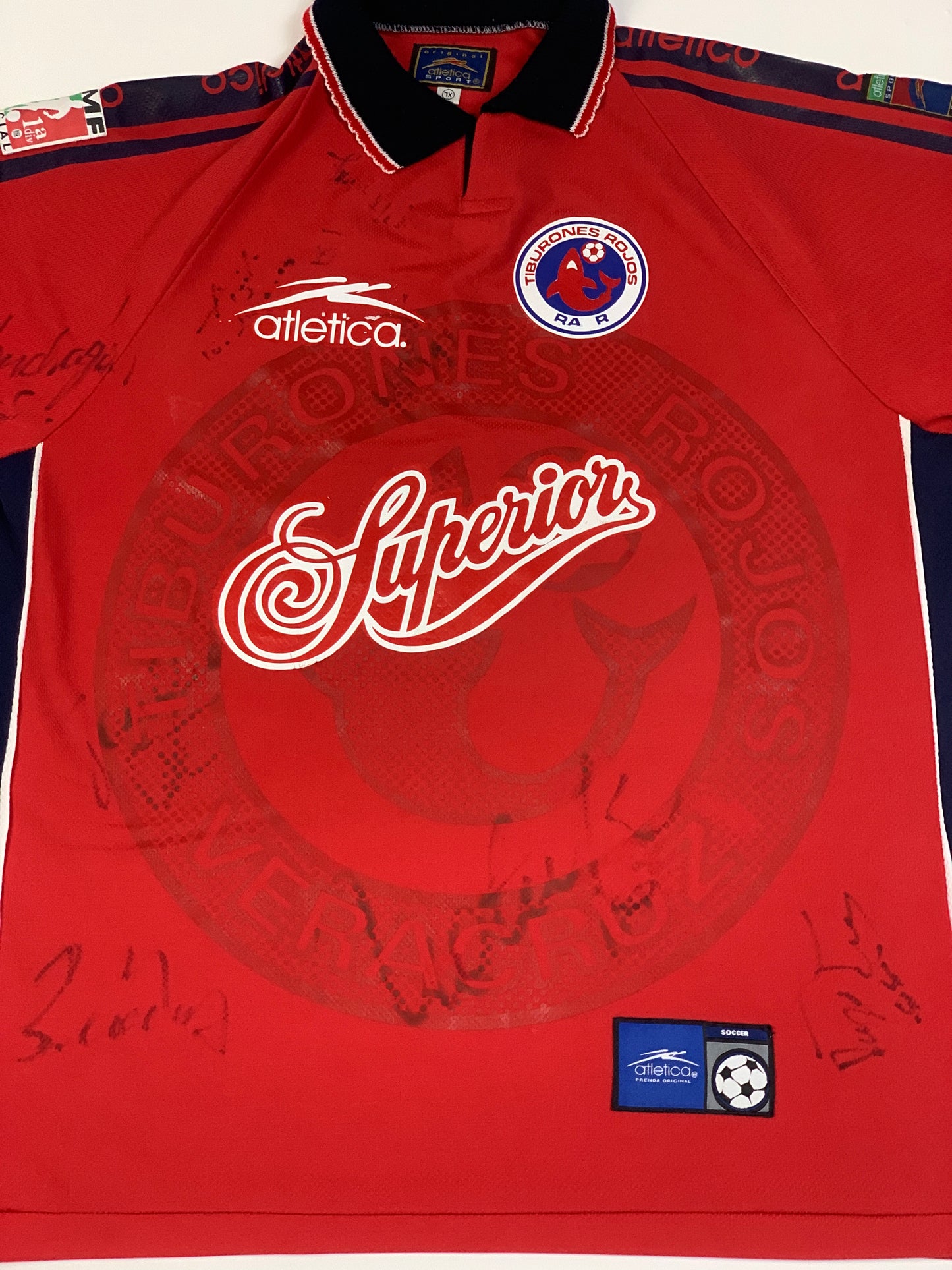 Jersey Atletica Tiburones de Veracruz Vintage (Autografiada) - XL