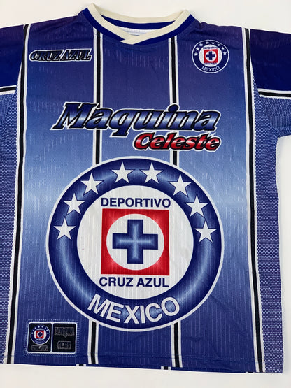 Jersey Cruz Azul Maquina Celeste Vintage - M