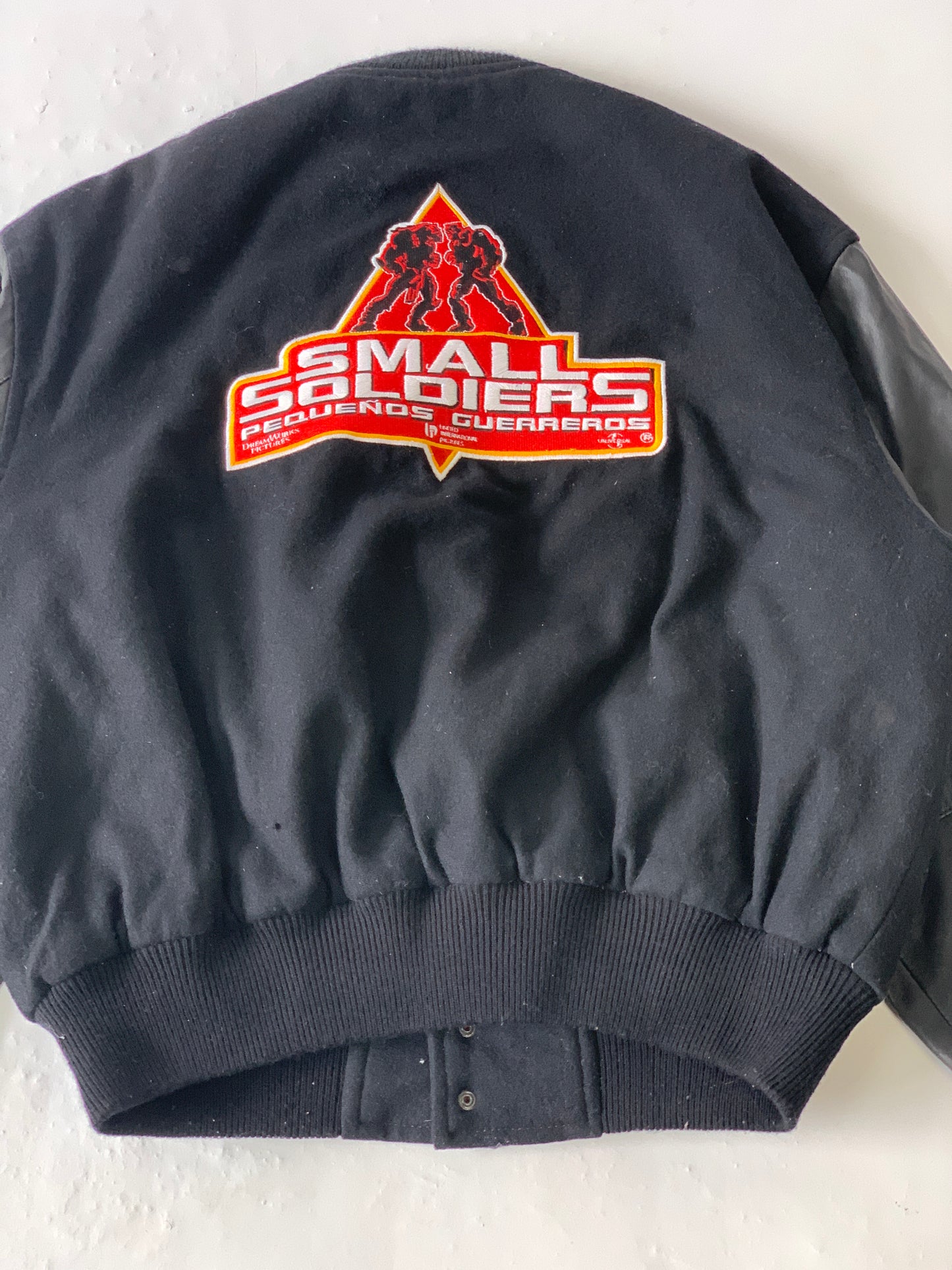 Small Soldiers Movie Promotional Vintage Bomber Leather Jacket - L