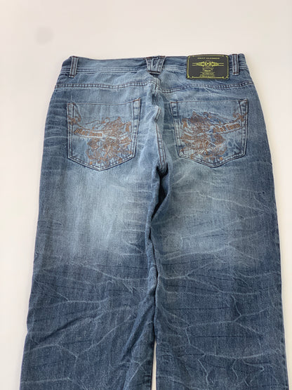 Phat Farm Y2K Embroidery Vintage Jeans - 34