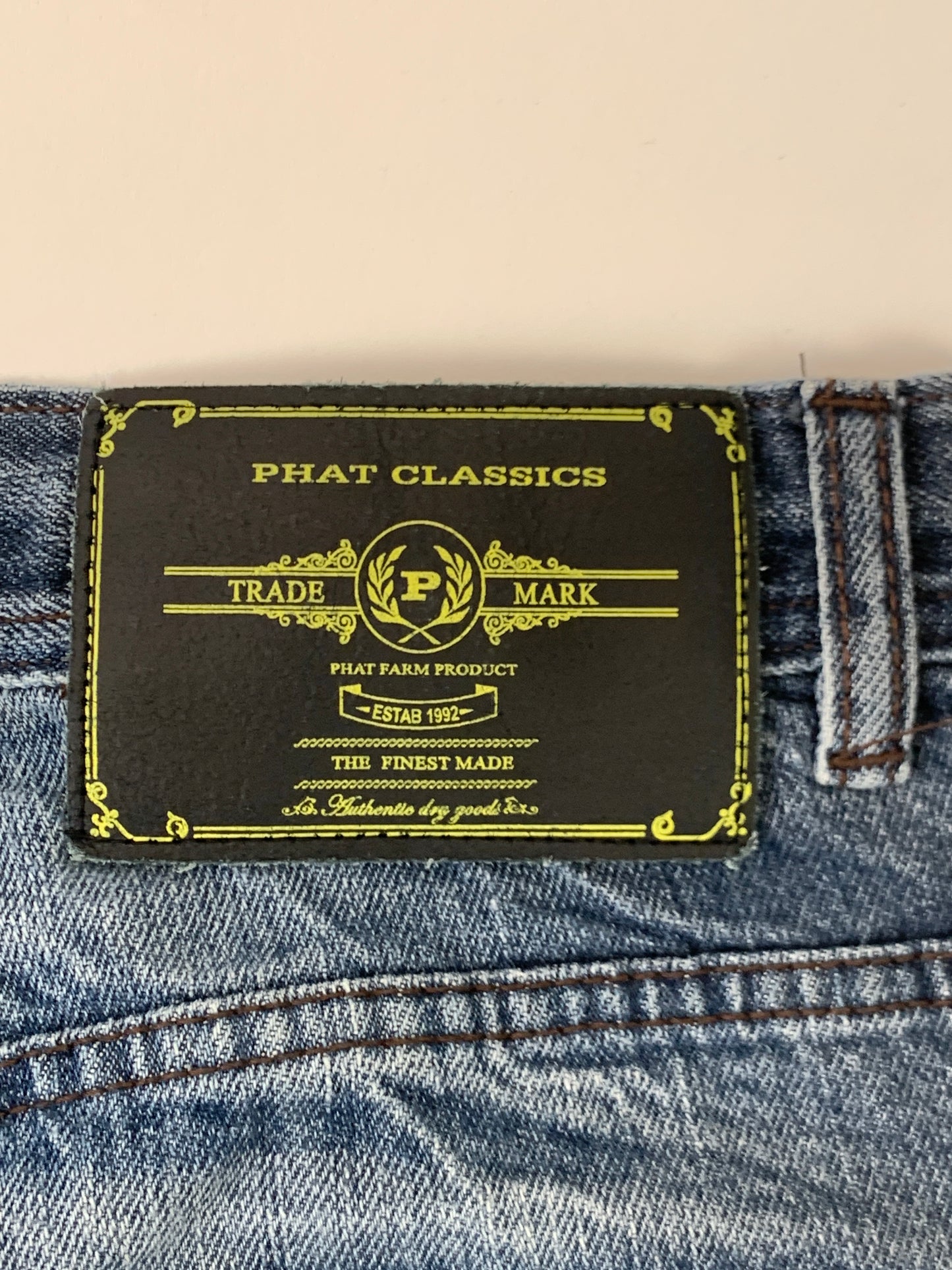 Phat Farm Y2K Embroidery Vintage Jeans - 34