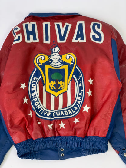 Chivas All Over Vintage Leather Jacket - M