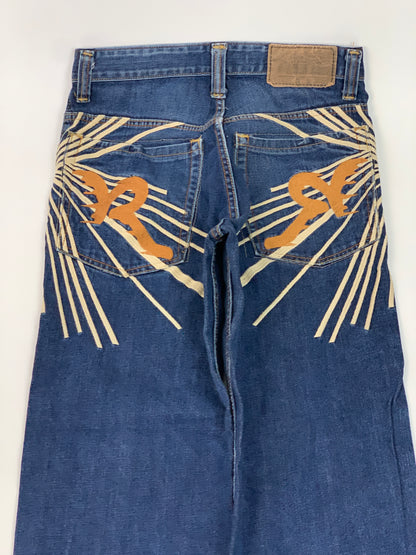 Rocawear Y2K All Over Embroidery Vintage Jeans - 30