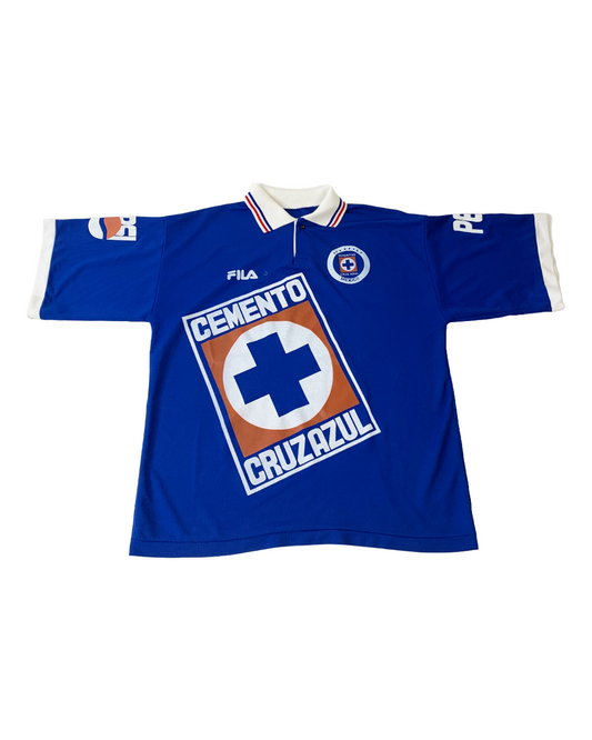 Cruz Azul Fila 1998 Vintage Jersey - XXL